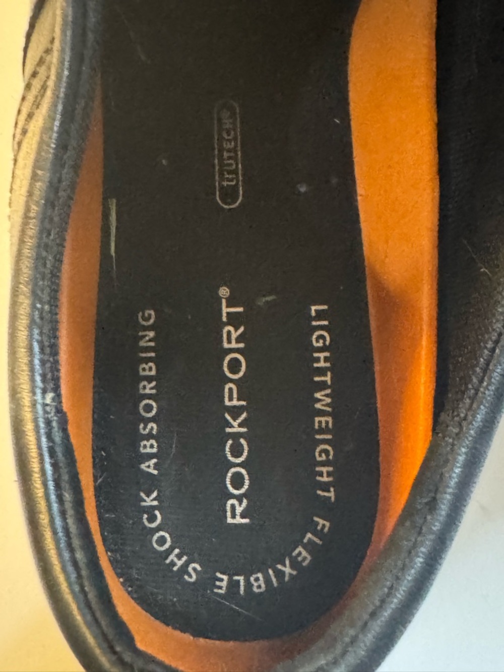 Rockport Men's Total Motion Black Leather Lace-Up Casual Wingtip Oxfords - Picture 7 of 8